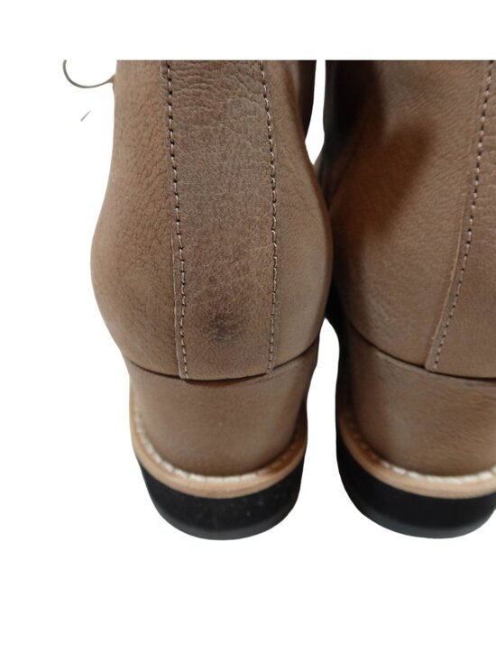 EILEEN FISHER Capa Nubuck Leather Lace Up Wedge Boots Size 9 B Tan - Picture 9 of 10
